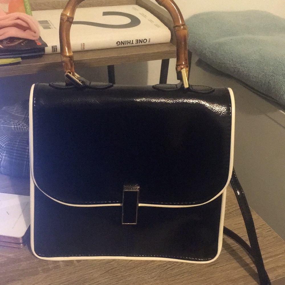 Bamboo handle/crossbody bag